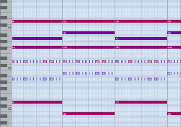 キューベースmidiノート