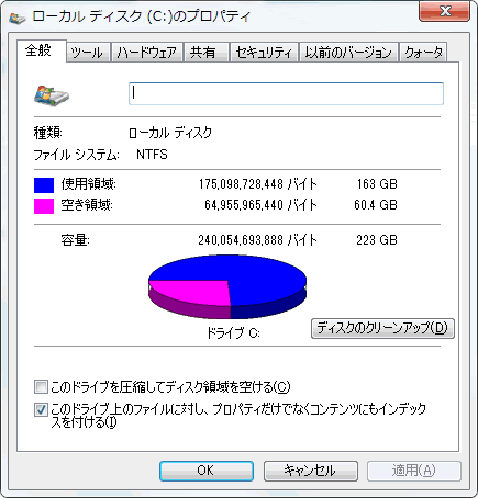 ローカルディスクＣ